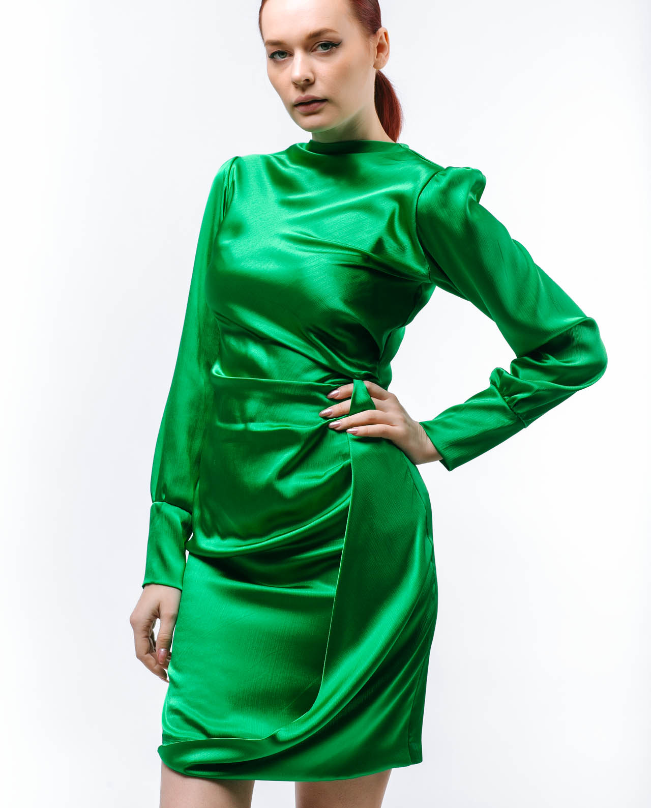 Yaşıl İpək Libas - Image 4