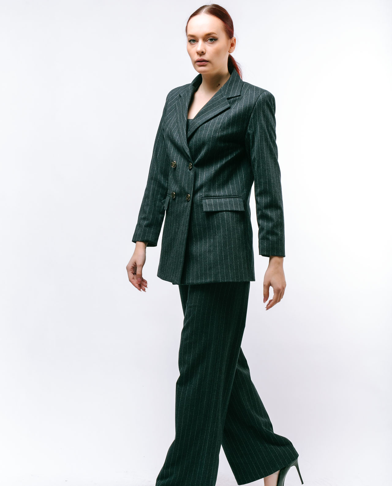 Korsetli Göy Kostyum - Image 6