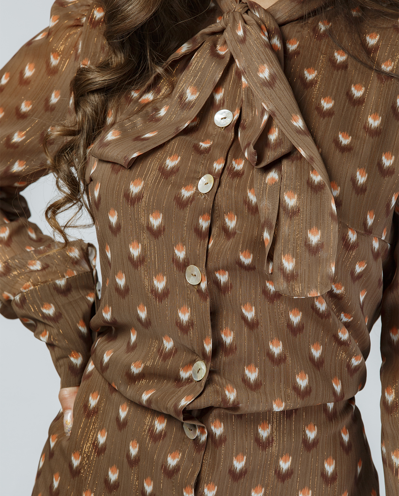 Narıncı Güllü Şifon - Image 5