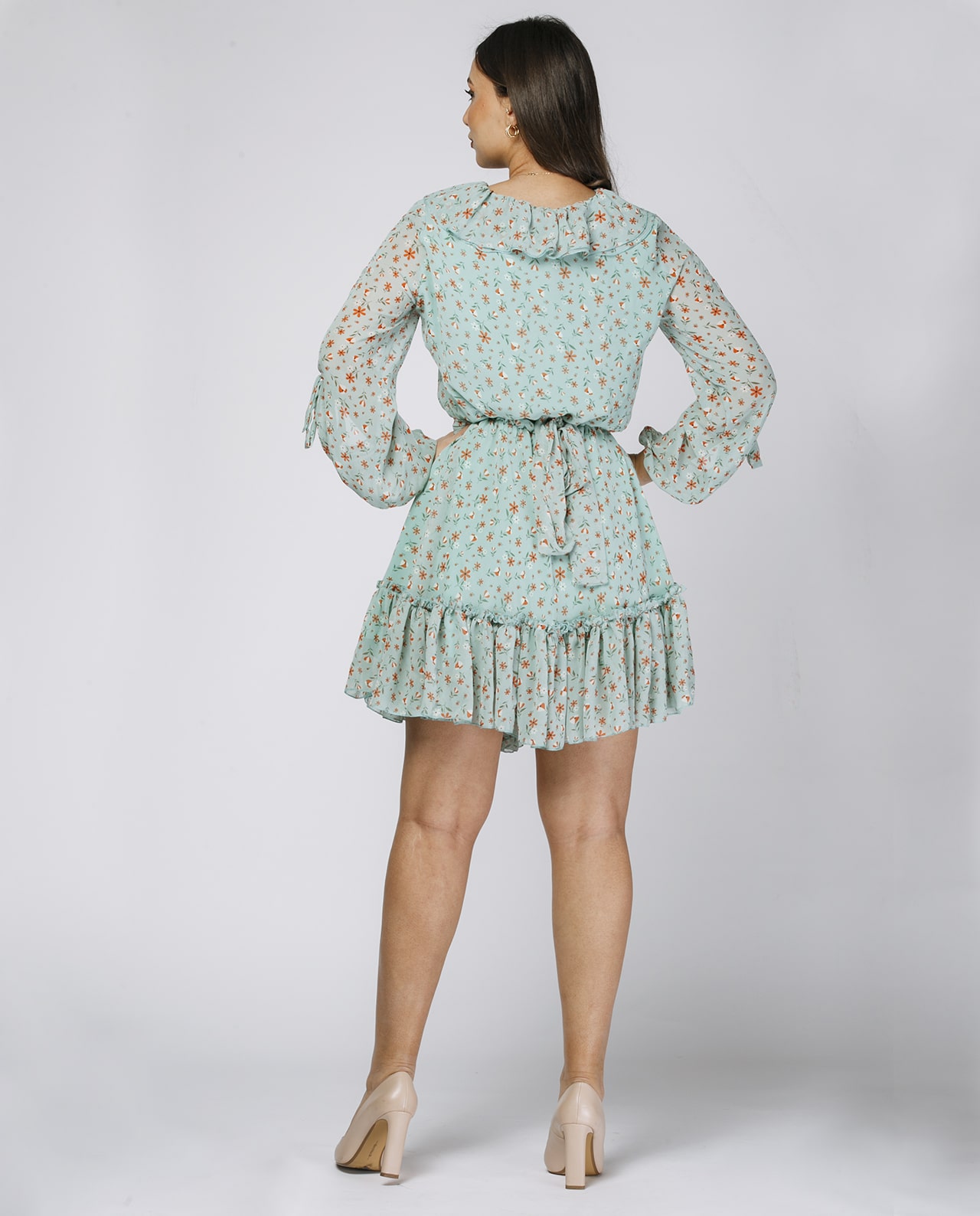 Narıncı Çiçəkli Libas - Image 2