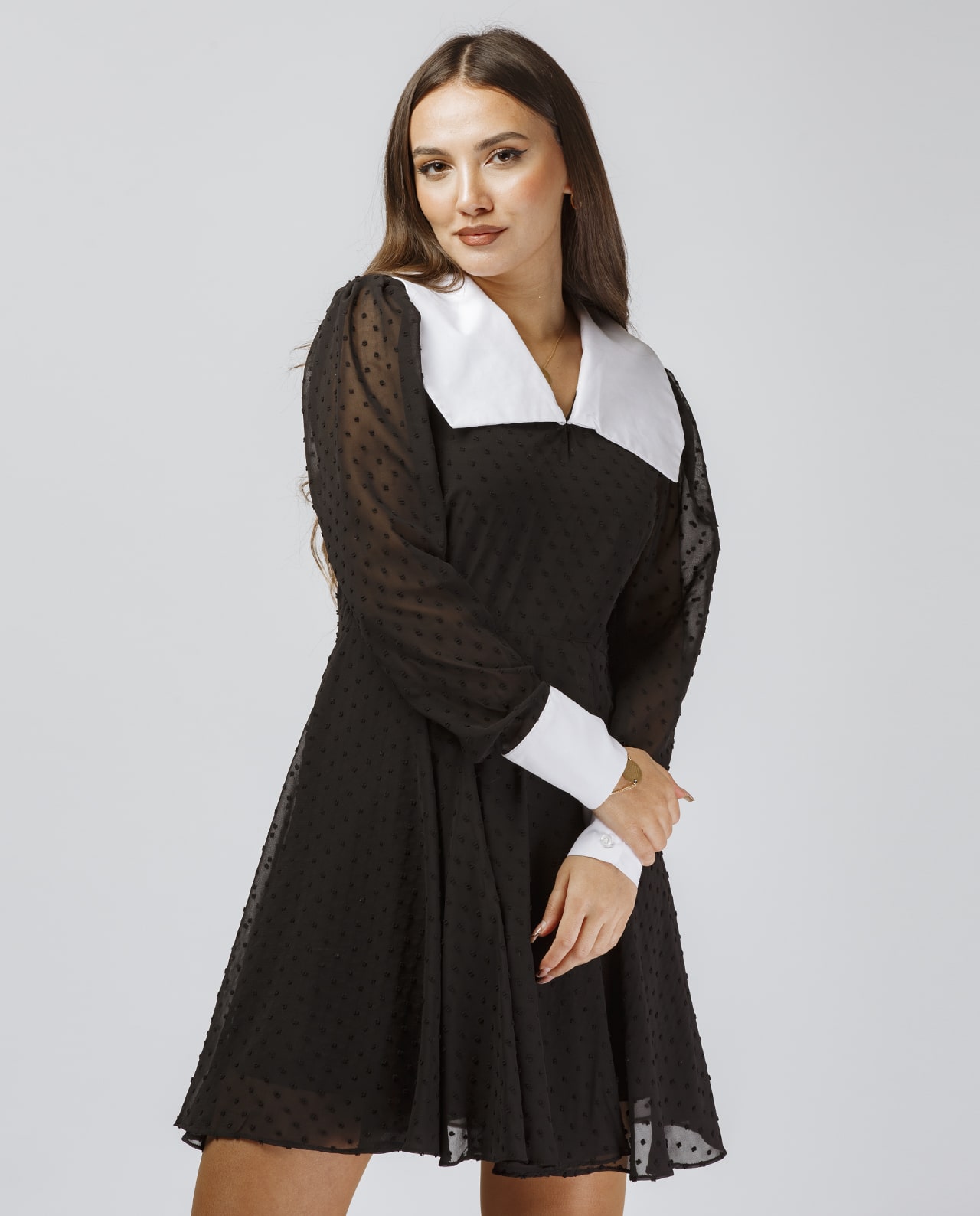 Qara Nöqtəli Şifon - Image 2