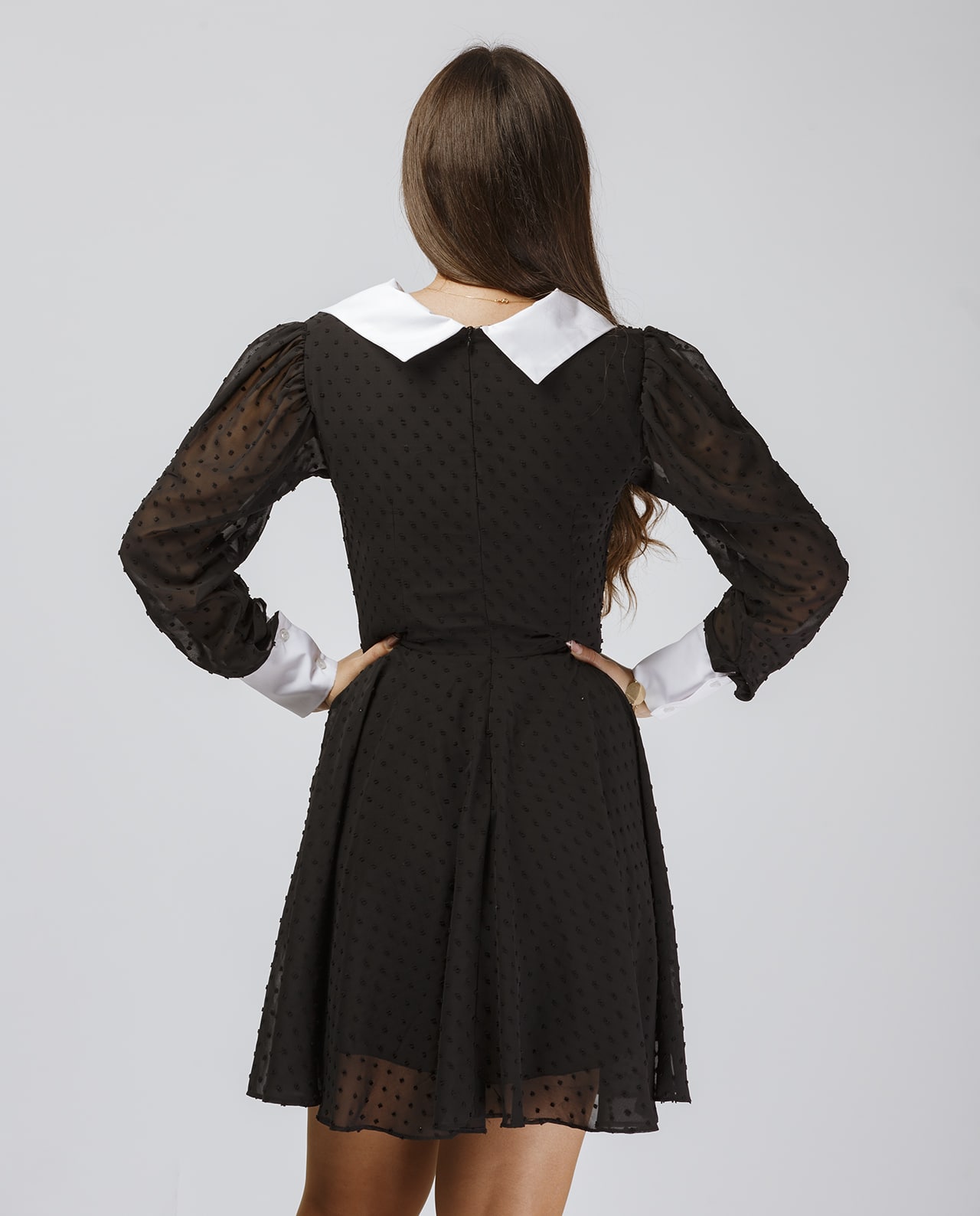 Qara Nöqtəli Şifon - Image 3