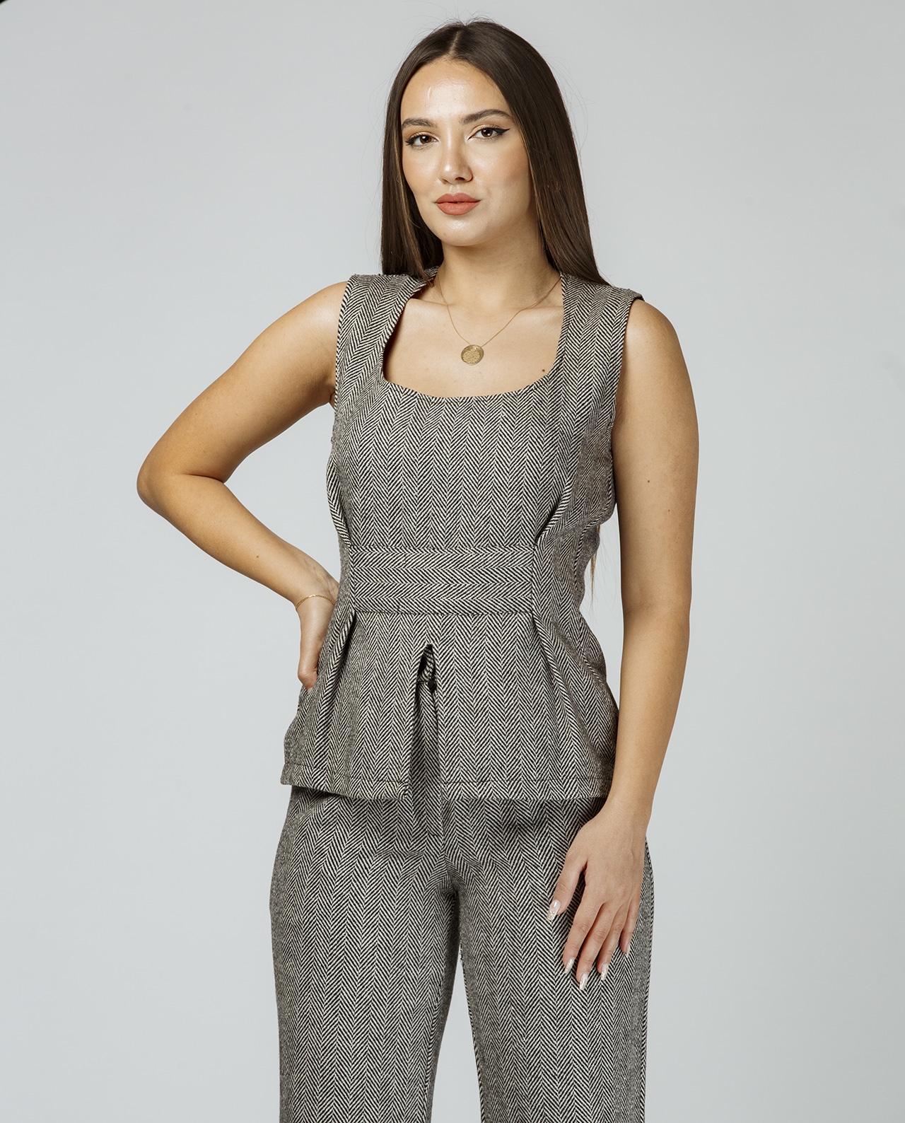 Boz İkili Kostyum - Image 4