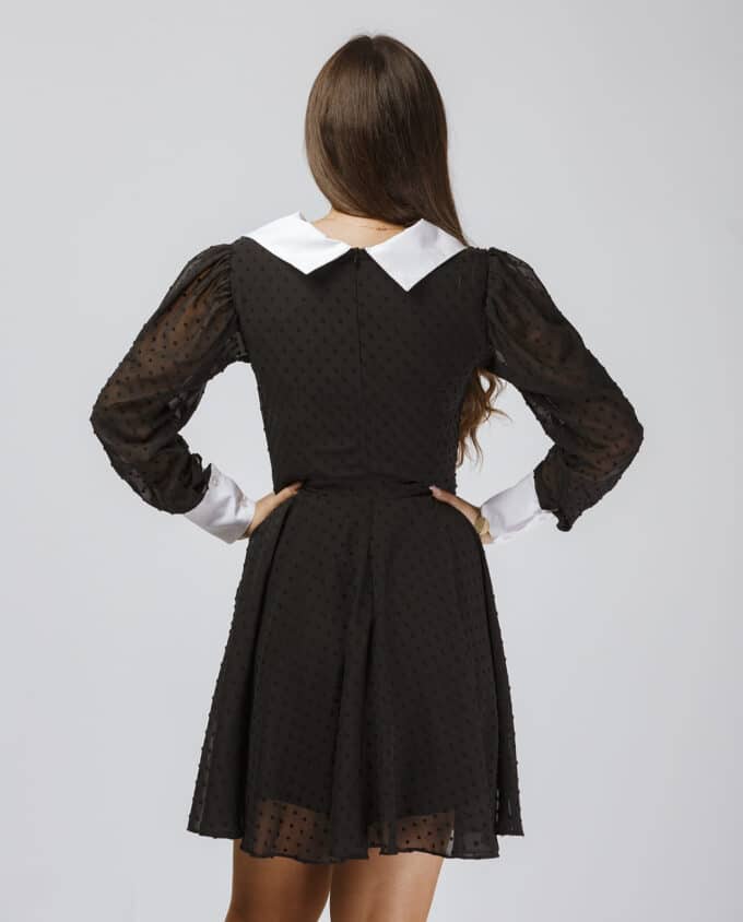 Qara Nöqtəli Şifon - Image 3