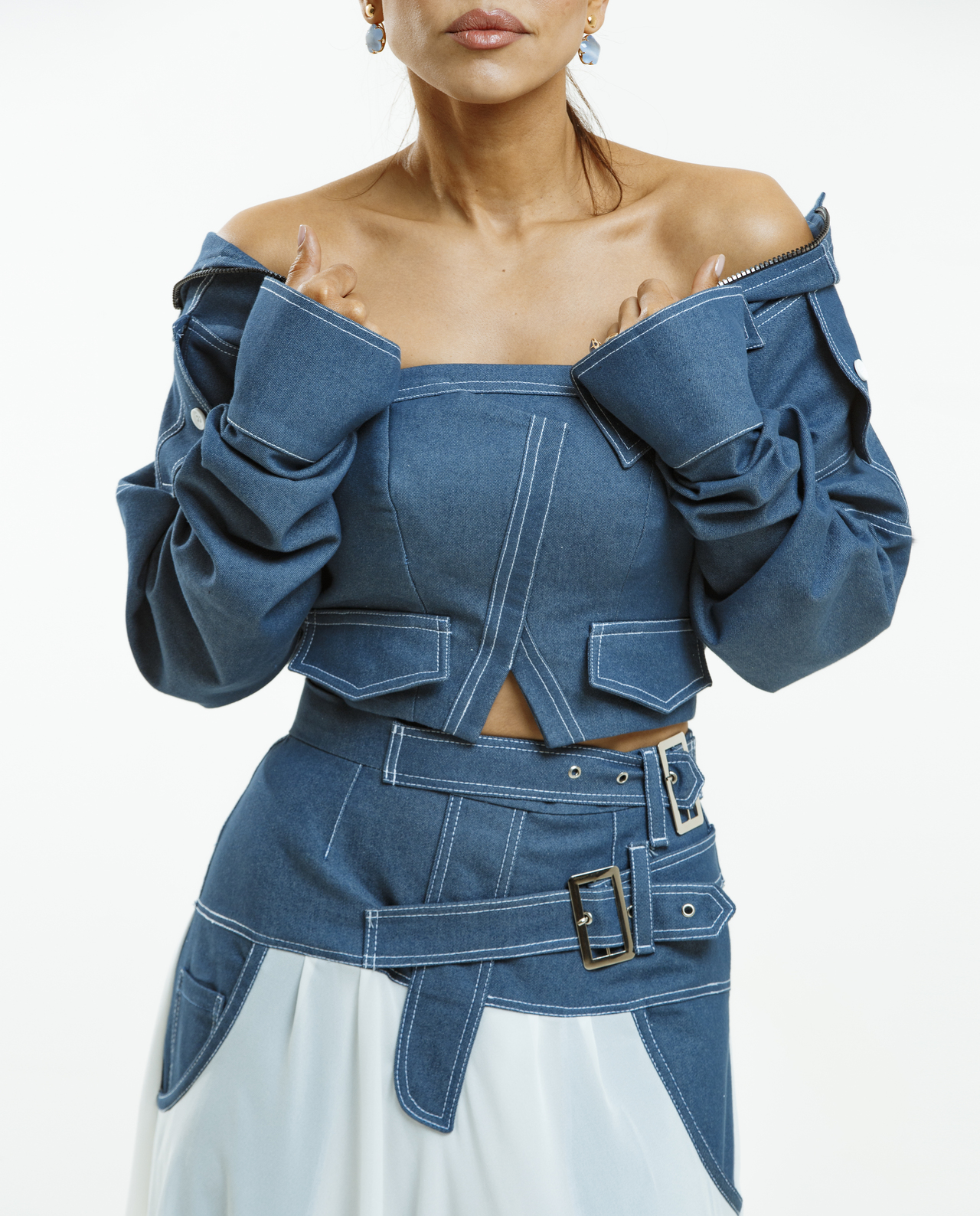 Cins Detaylı Ətək - Image 5