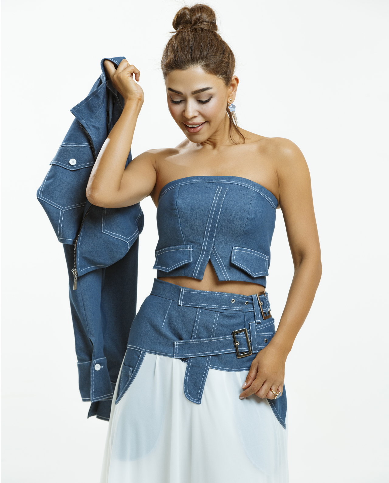 Cins Detaylı Ətək - Image 6